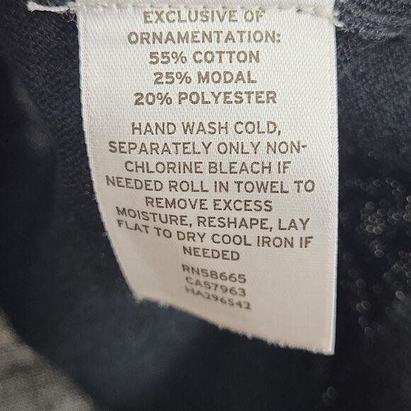 Halogen OUI? Black Long Sleeve Blouse. Size M - Picture 7 of 7